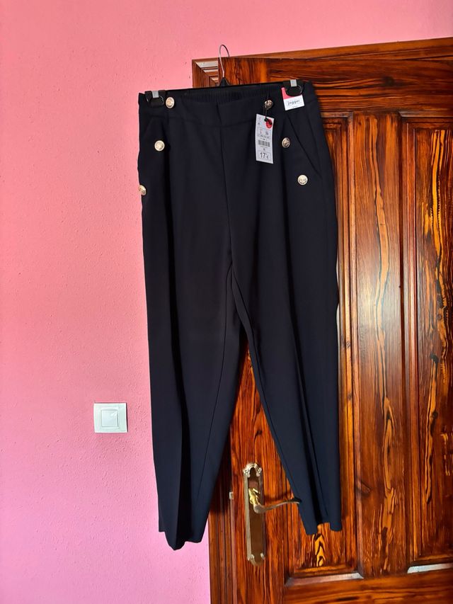 Pantalón jogger Lefties negro talla L