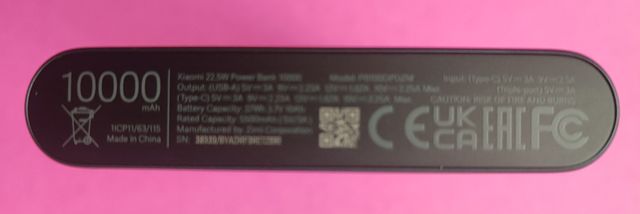 Batteria esterna Xiaomi 10000mAh 22.5W