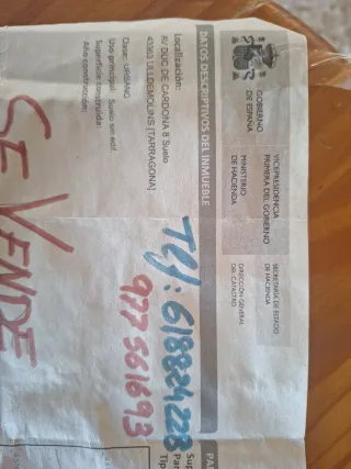 Parcela urbanizable en ulldemolins(tarragona)