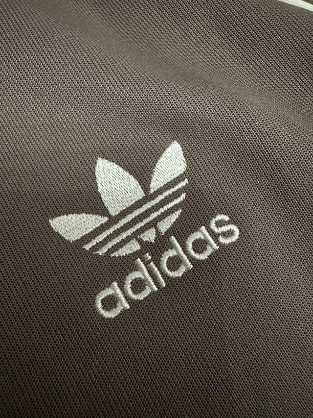Chaqueta Adidas Marrón y Blanca Talla M