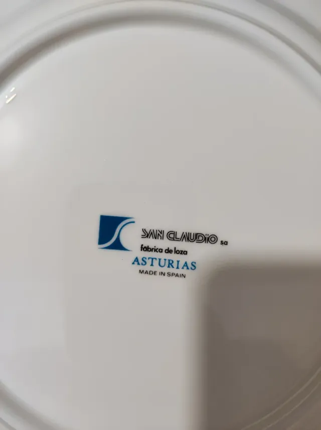 Vajilla San Claudio Cerámica Porcelana