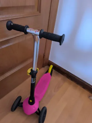 Patinete 3 ruedas niña rosa