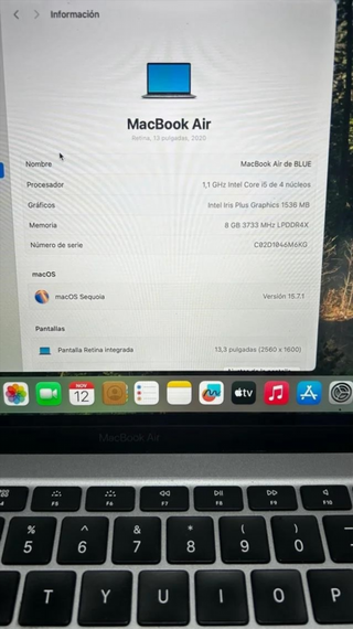 MacBook Air 2020 512GB Gris Espacial