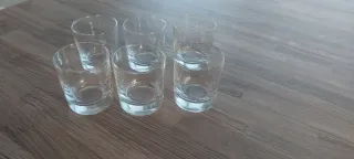 Set 6 Bicchieri Shot in cristallo