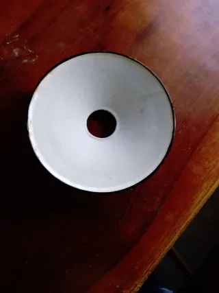 Plafón o plato lámpara esmaltado verde