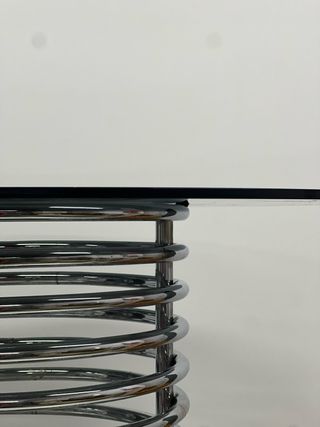 Mesa comedor cromada Gastone Rinaldi Italia 1970s