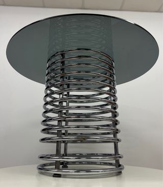 Mesa comedor cromada Gastone Rinaldi Italia 1970s