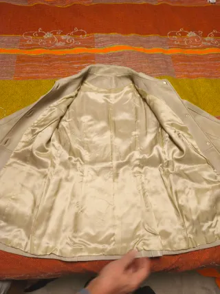 Chaqueta Loewe Piel Vacuno Talla 38 Beige