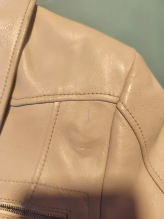 Chaqueta Loewe Piel Vacuno Talla 38 Beige