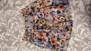 Falda estampada flores