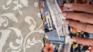 Falda estampada flores