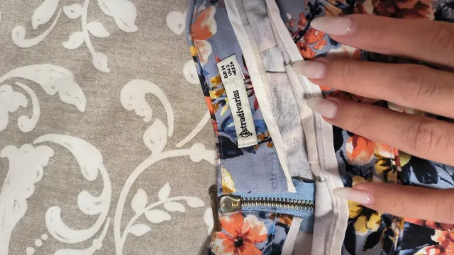 Falda estampada flores