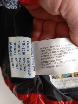 Chaleco plumas Moncler Rojo para niño o niña