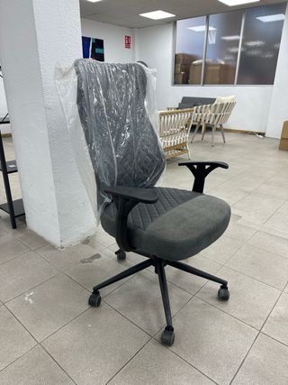 Silla de oficina gris Winners