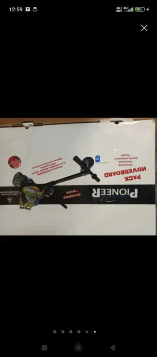 Hoverboard Azul Estrellado