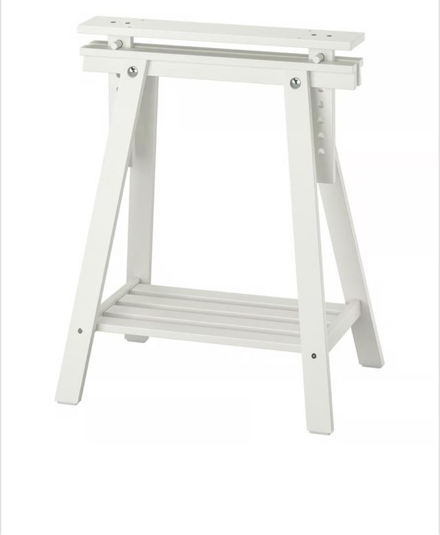 2 Caballetes IKEA MITTBACK Madera Blanca