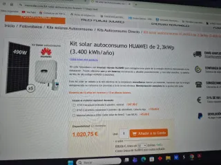 Kit Solar Autoconsumo HUAWEI 2.3kWp nuevo