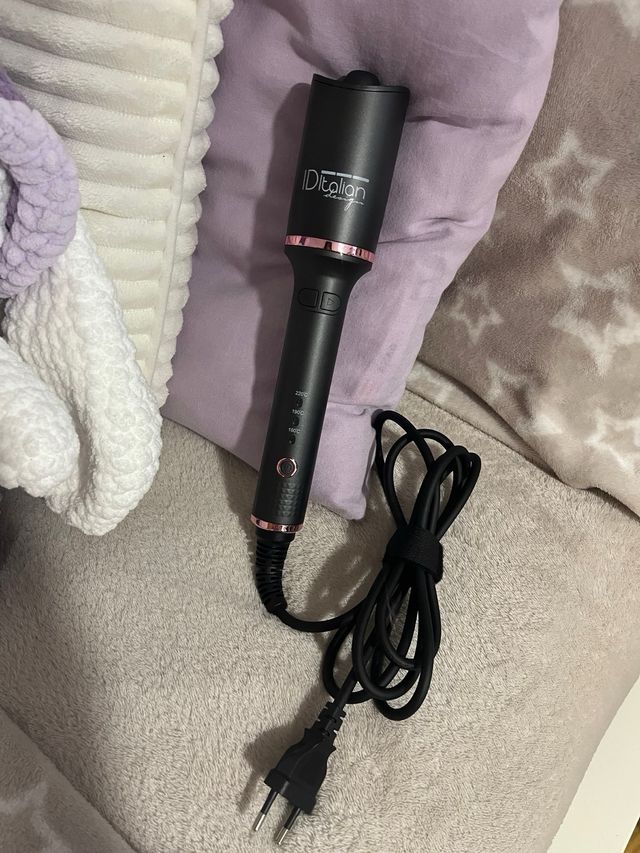 Rizador de pelo IDItalian negro y rosa