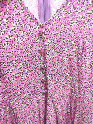 Mono corto ZARA flores manga 3/4 talla S