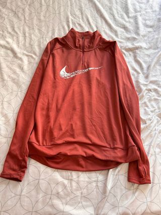 Sudadera Nike Media Cremallera Roja