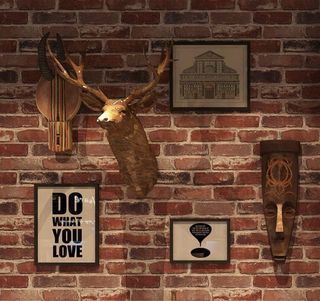 Papel pintado ladrillo marca Rasch 4 rollos