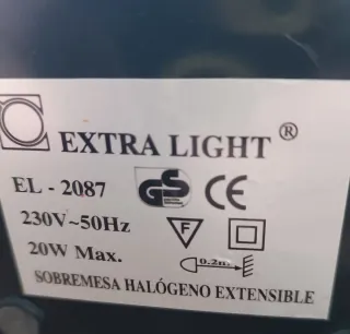 Lámpara Escritorio Negra Metálica