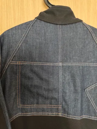 Capa lana manteco y denim de Zara Woman Collection