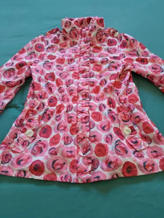 Chaqueta Vintage Flores Rosas y Rojas