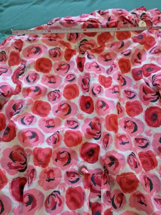 Chaqueta Vintage Flores Rosas y Rojas