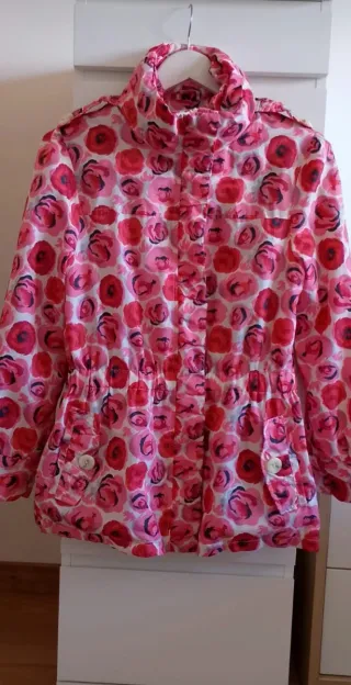 Chaqueta Vintage Flores Rosas y Rojas