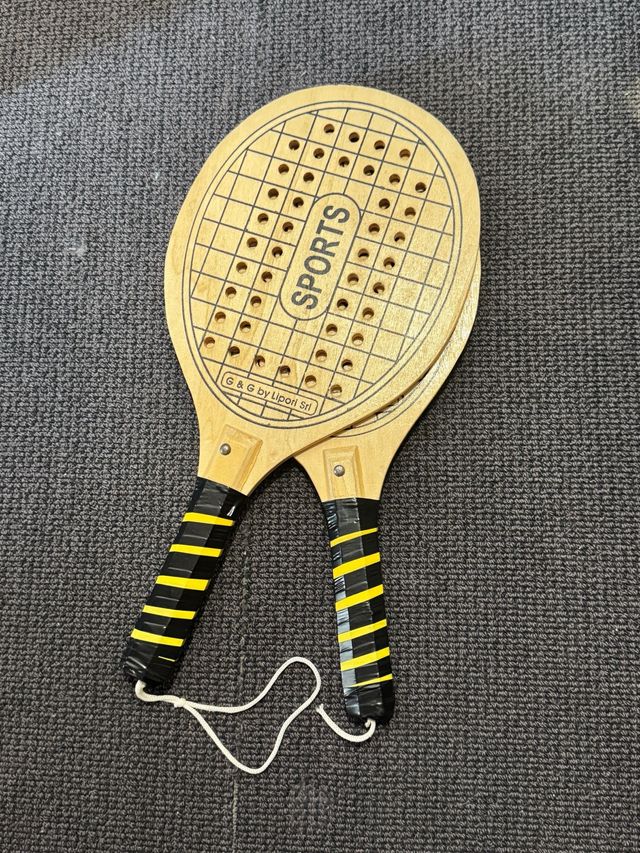 Coppia Racchette Legno SPORTS