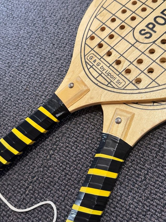 Coppia Racchette Legno SPORTS