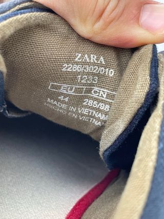 Zapatillas Zara Man Azul/Rojo