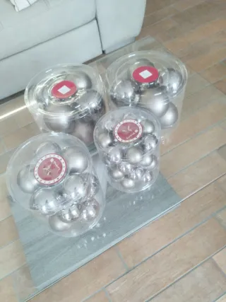 Decorazioni Natalizie Palline Oro Argento