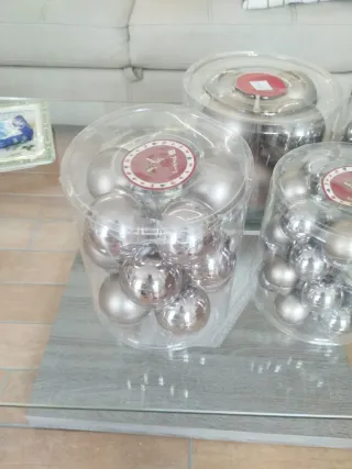 Decorazioni Natalizie Palline Oro Argento