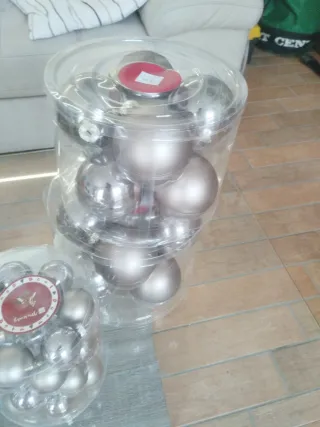 Decorazioni Natalizie Palline Oro Argento