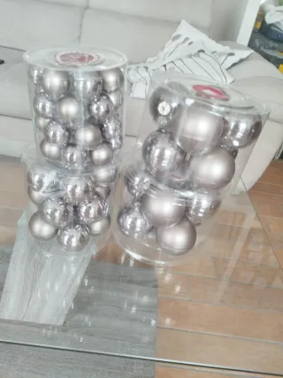 Decorazioni Natalizie Palline Oro Argento