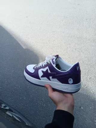 Zapatillas BAPE Morado y Blanco