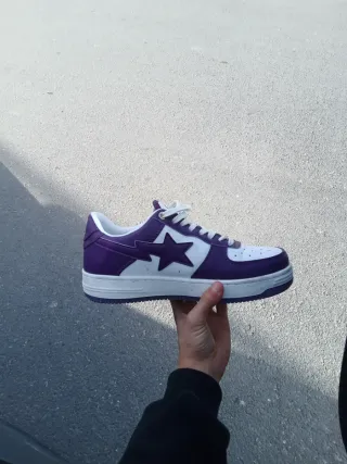 Zapatillas BAPE Morado y Blanco