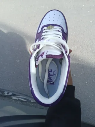 Zapatillas BAPE Morado y Blanco