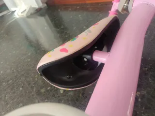 Bicicleta sin pedales niña rosa unicornios