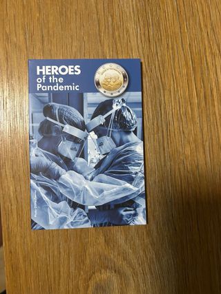 Moneda 2€ Malta 2021 Héroes Pandemia