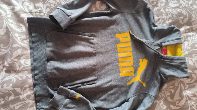 Conjunto Puma Gris y Amarillo