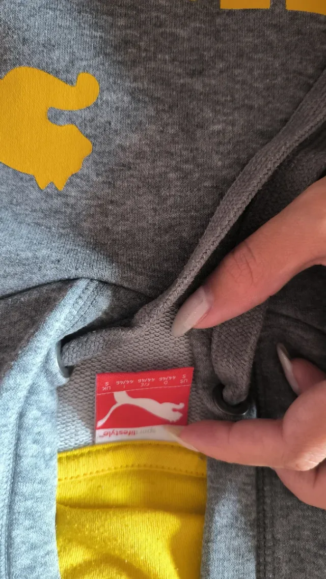 Conjunto Puma Gris y Amarillo