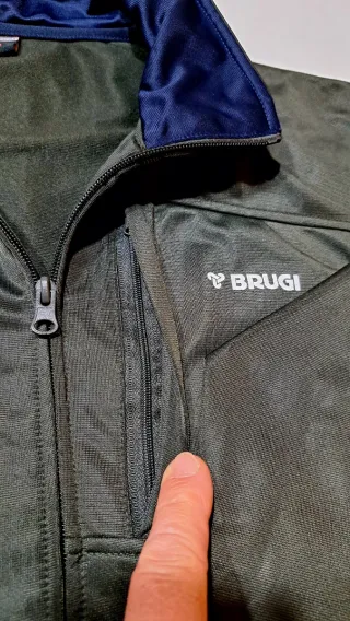 Giacca Brugi full zip verde oliva taglia M