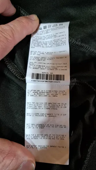 Giacca Brugi full zip verde oliva taglia M