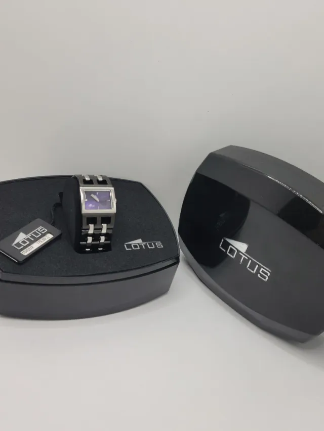 Relógio Lotus Aço Inoxidável Esfera Roxa