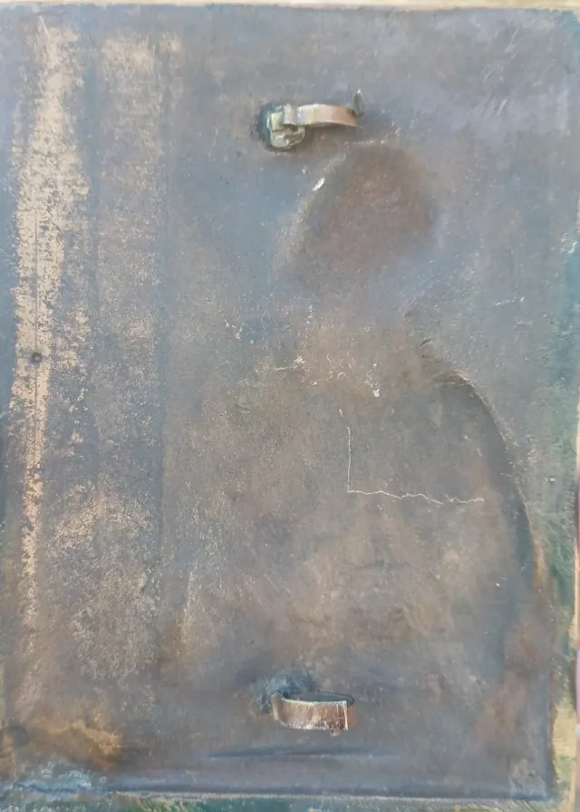 Placca di bronzo firmata