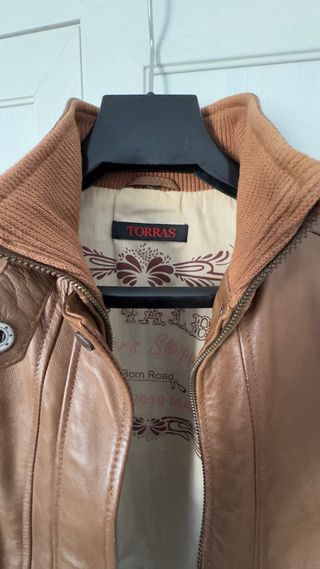 Chaqueta de Piel 100% TORRAS Marrón