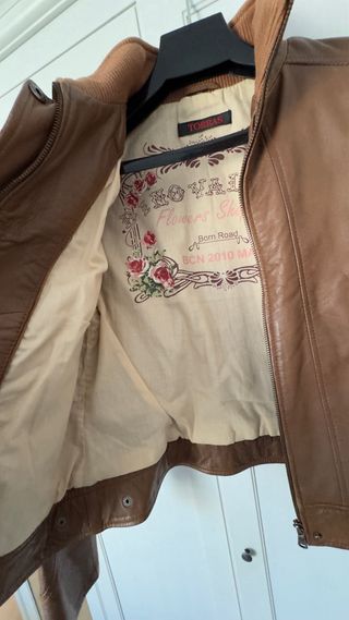 Chaqueta de Piel 100% TORRAS Marrón